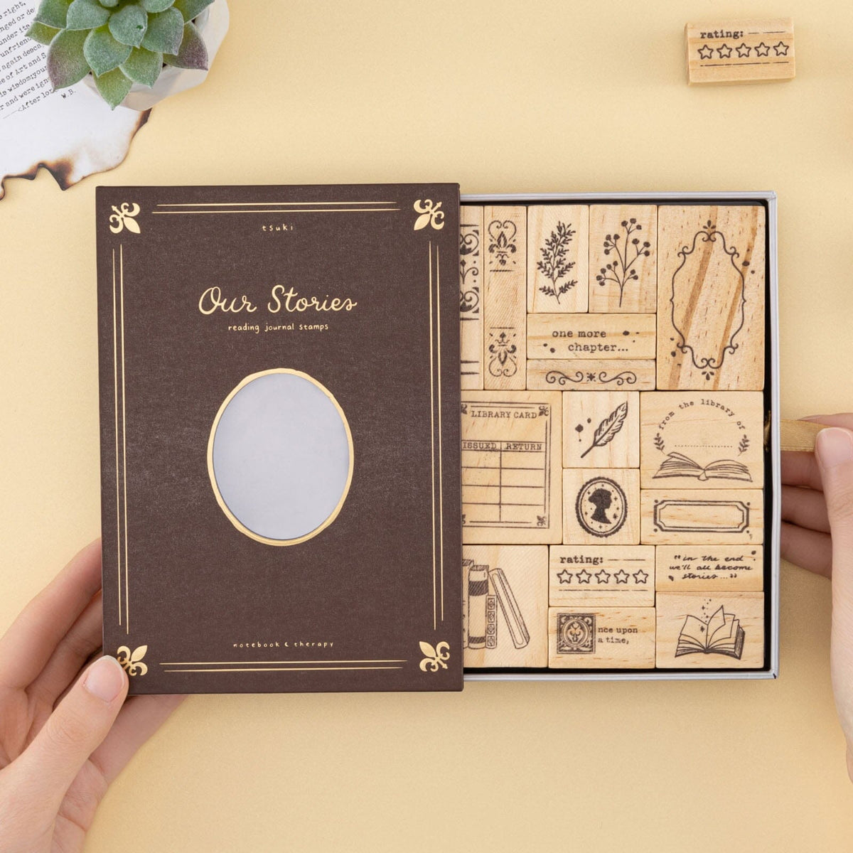 Tsuki 'Our Stories' Reading Journal Stamp Set ☾