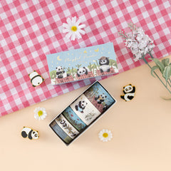Tsuki 'Playful Panda' Washi Tape Set