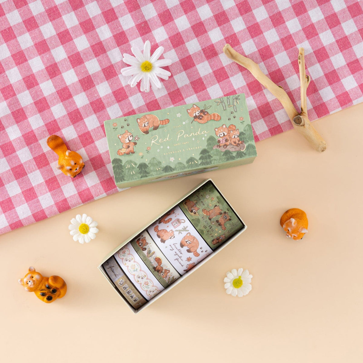 Tsuki 'Red Panda' Washi Tape Set ☾