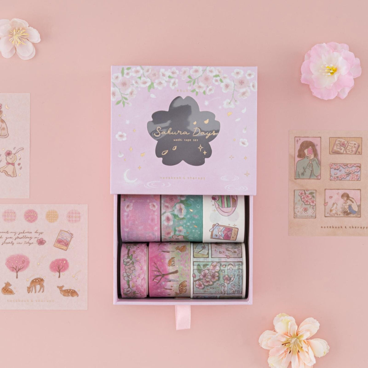 Tsuki 'Sakura Days' Washi Tape Set ☾