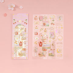 Tsuki 'Sakura Friends' 3D Holographic Sticker Set ☾