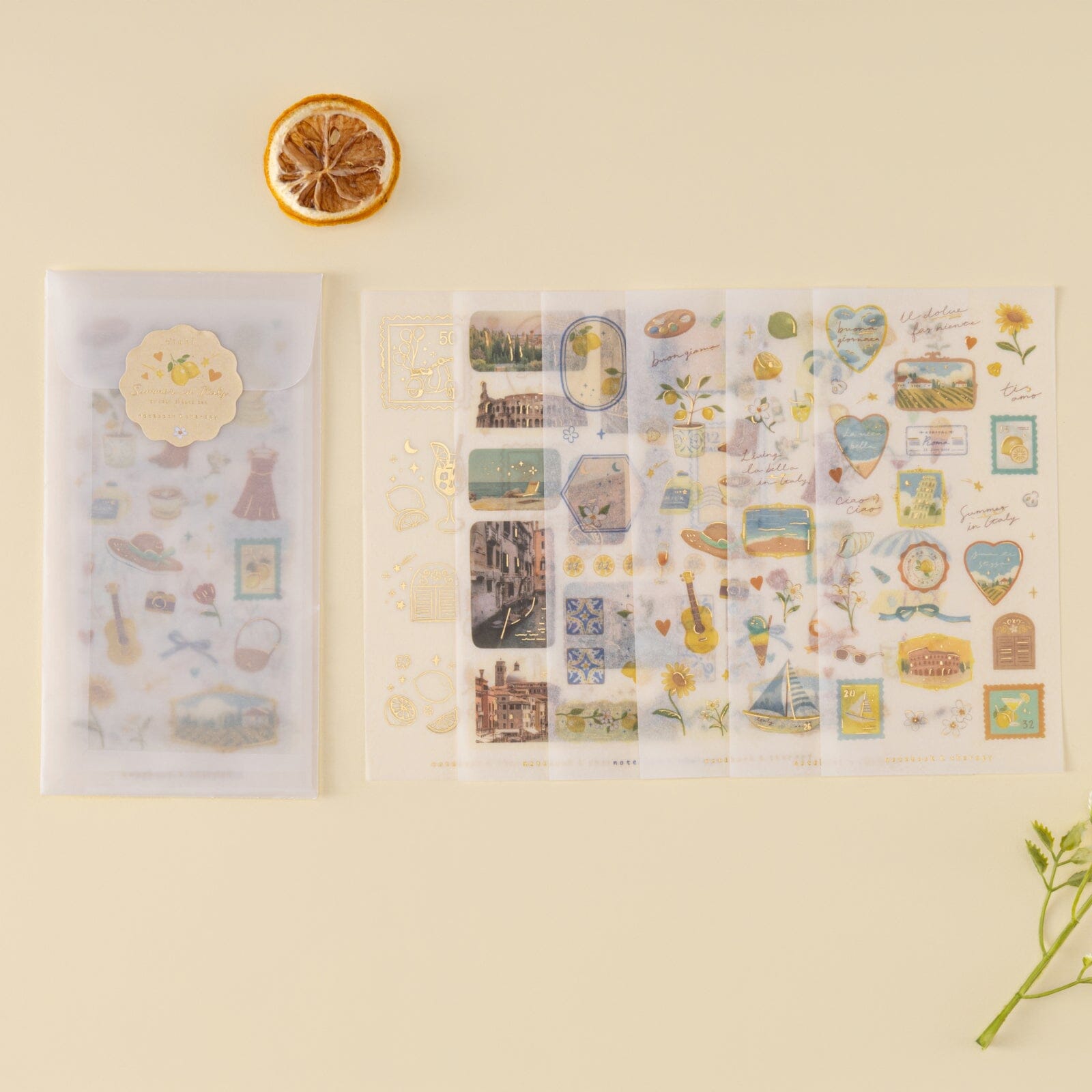 Tsuki 'Summer in Italy' Sticker Set ☾