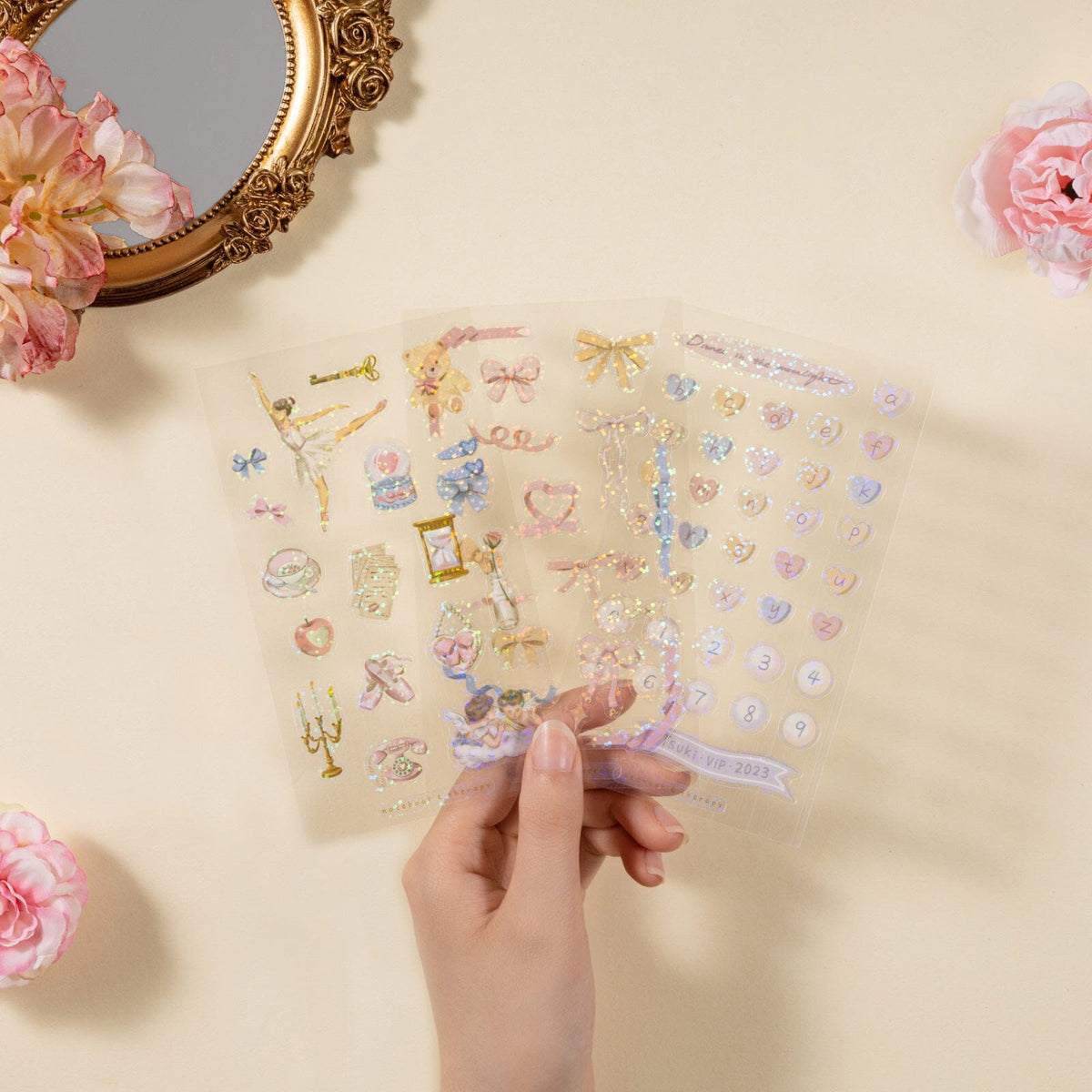 Tsuki 'Sweet Ballet' Limited Edition Luxury Glitter Sticker Set ☾