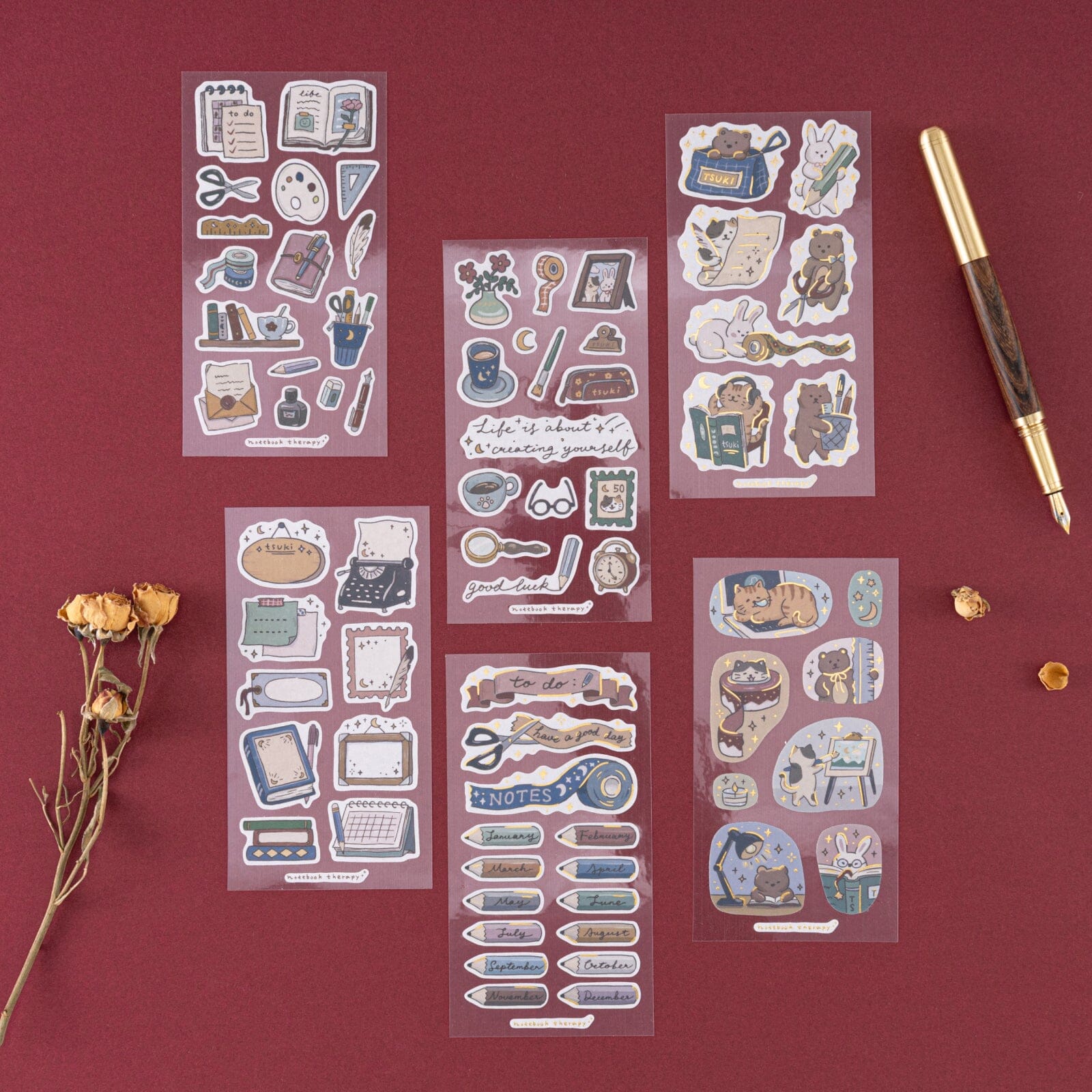 Tsuki 'Tsuki Studio' Sticker Set ☾