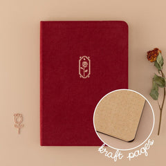 Tsuki 'Vintage Rose' Kraft Paper Limited Edition Bullet Journals ☾