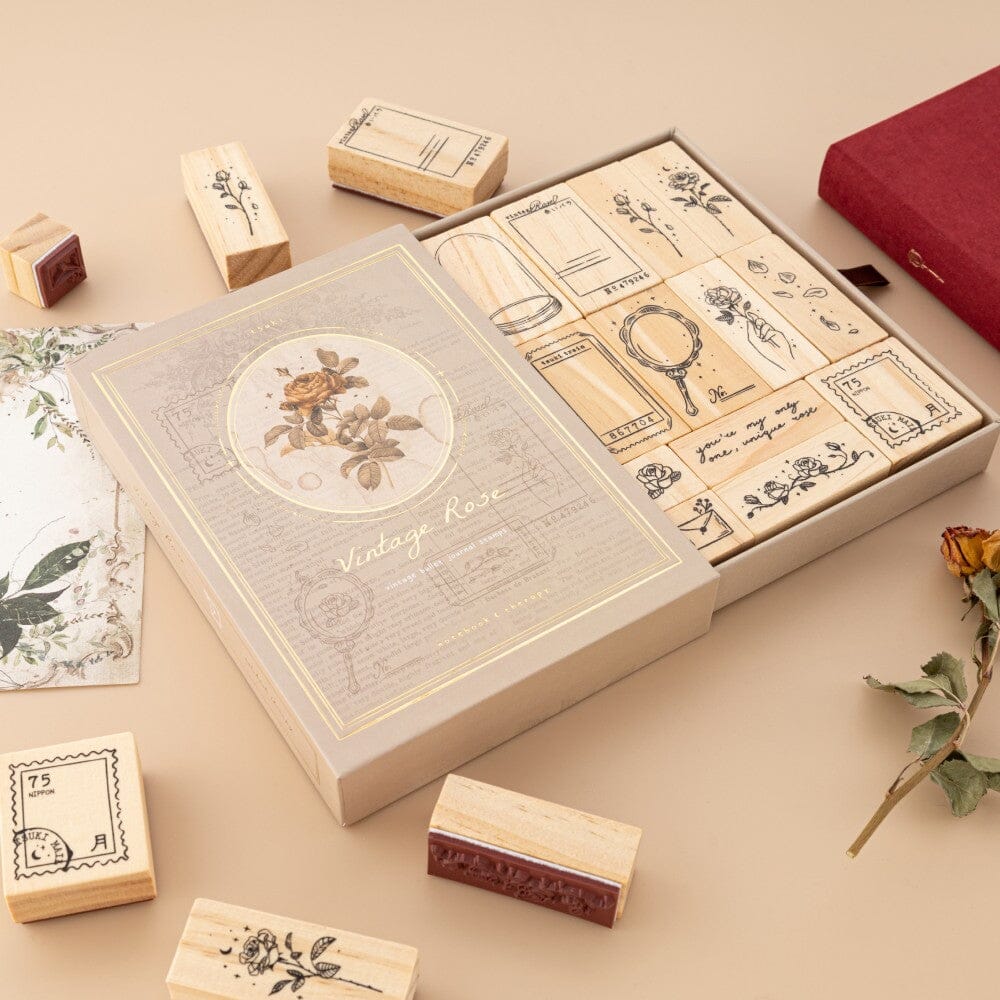 Tsuki 'Vintage Rose' #2 Large Stamp Set ☾
