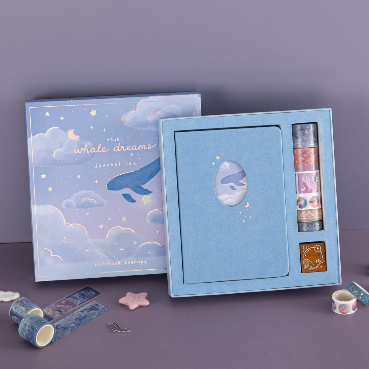 Tsuki 'Whale Dreams' Limited Edition Holographic Bullet Journal Set ☾