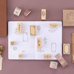 Tsuki 'Vintage Rose' Bullet Journal Stamp Set ☾