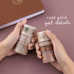 Tsuki 'Vintage Rose' Washi Tape Set ☾
