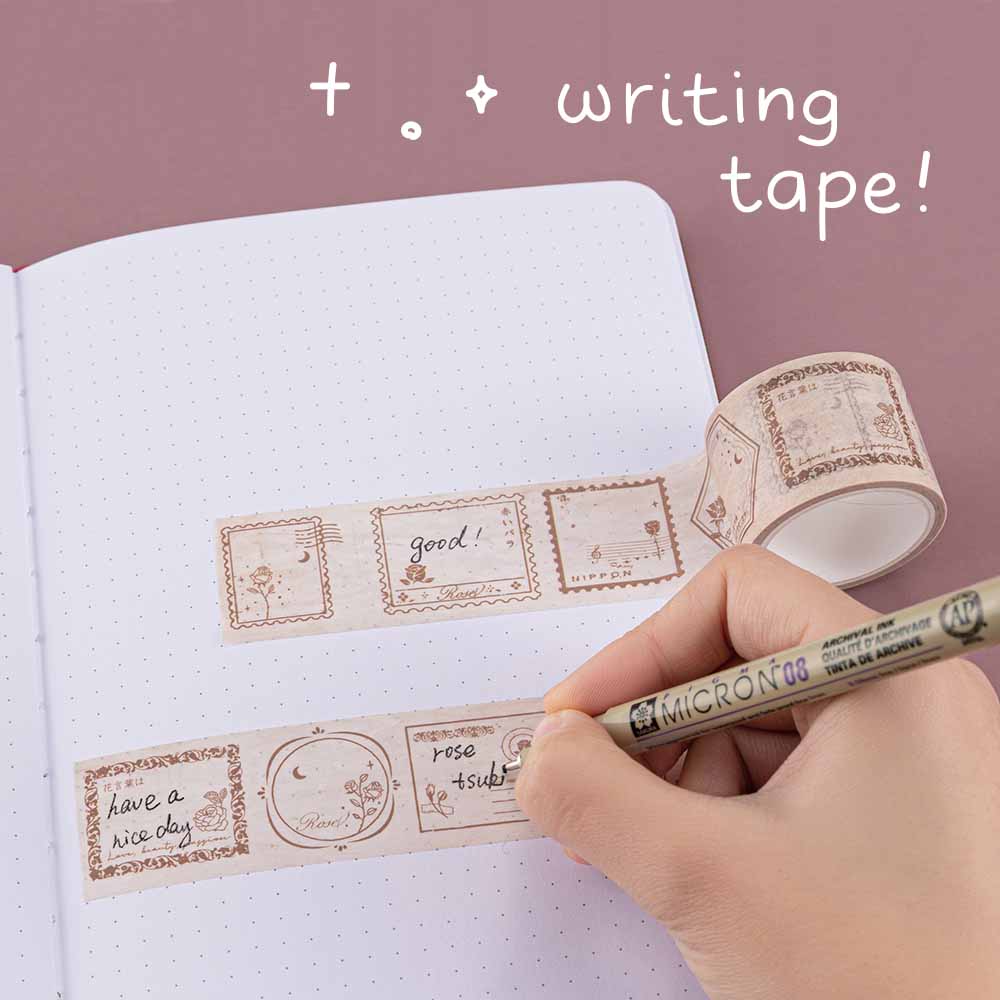 Tsuki 'Vintage Rose' Washi Tape Set ☾