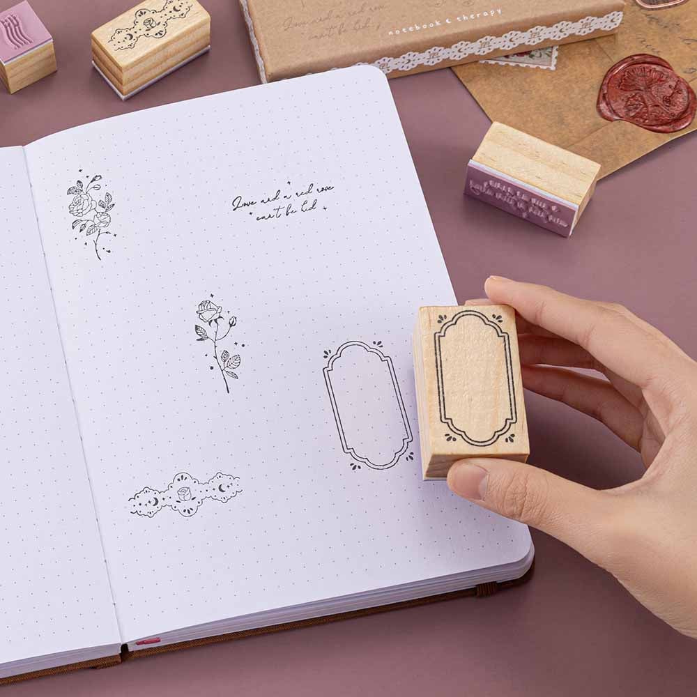 Tsuki 'Vintage Rose' Bullet Journal Stamp Set ☾