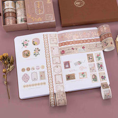 Tsuki 'Vintage Rose' Washi Tape Set ☾