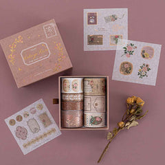 Tsuki 'Vintage Rose' Washi Tape Set ☾