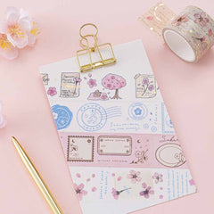 Tsuki 'Sakura Journey' Vintage Journal Washi Tape Set ☾