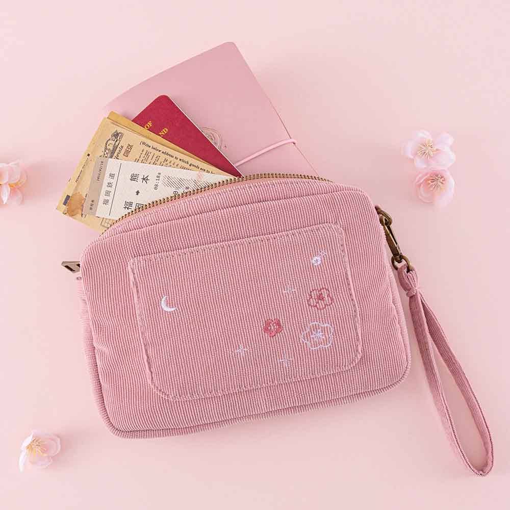 Tsuki 'Sakura Journey' Travel Pouch ☾