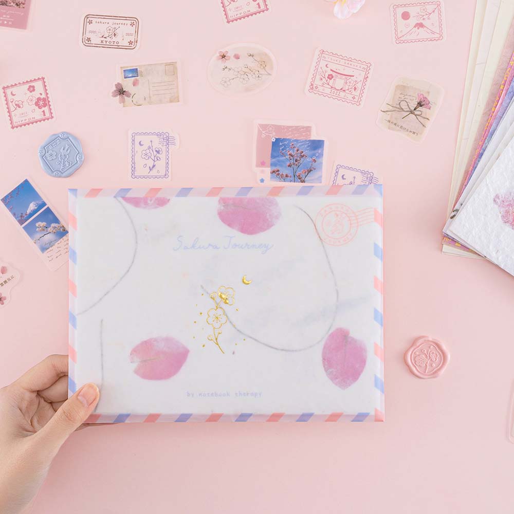 Tsuki 'Sakura Journey' Scrapbook Sticker Set ☾