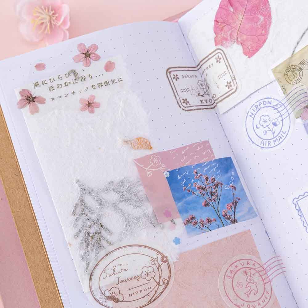 Tsuki 'Sakura Journey' Scrapbook Sticker Set ☾