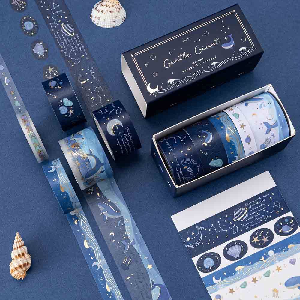 Tsuki 'Gentle Giant' Washi Tape Set ☾