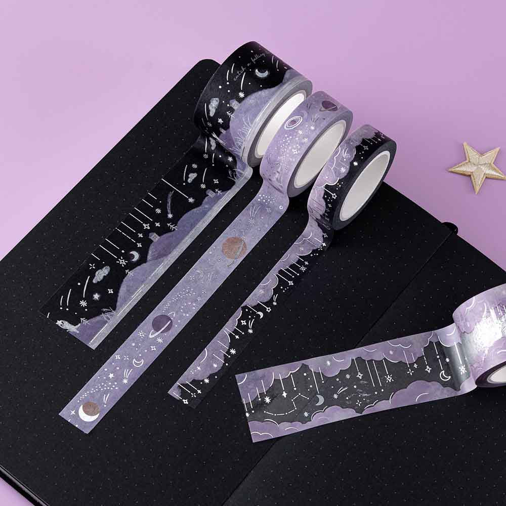 Tsuki 'Falling Stars' Washi Tape Set ☾