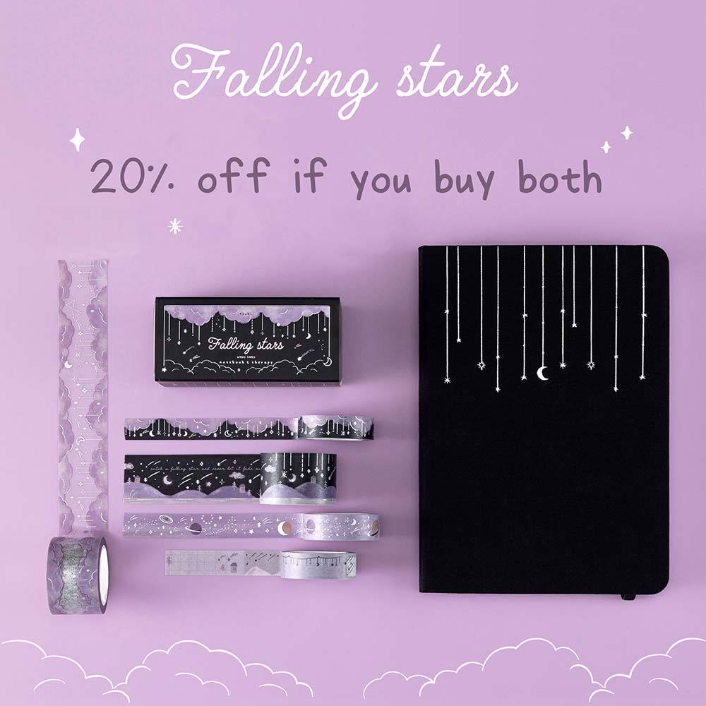 Tsuki 'Falling Stars' Washi Tape Set ☾