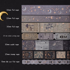 Tsuki 'Moonlit Alchemy' Washi Tape Set ☾