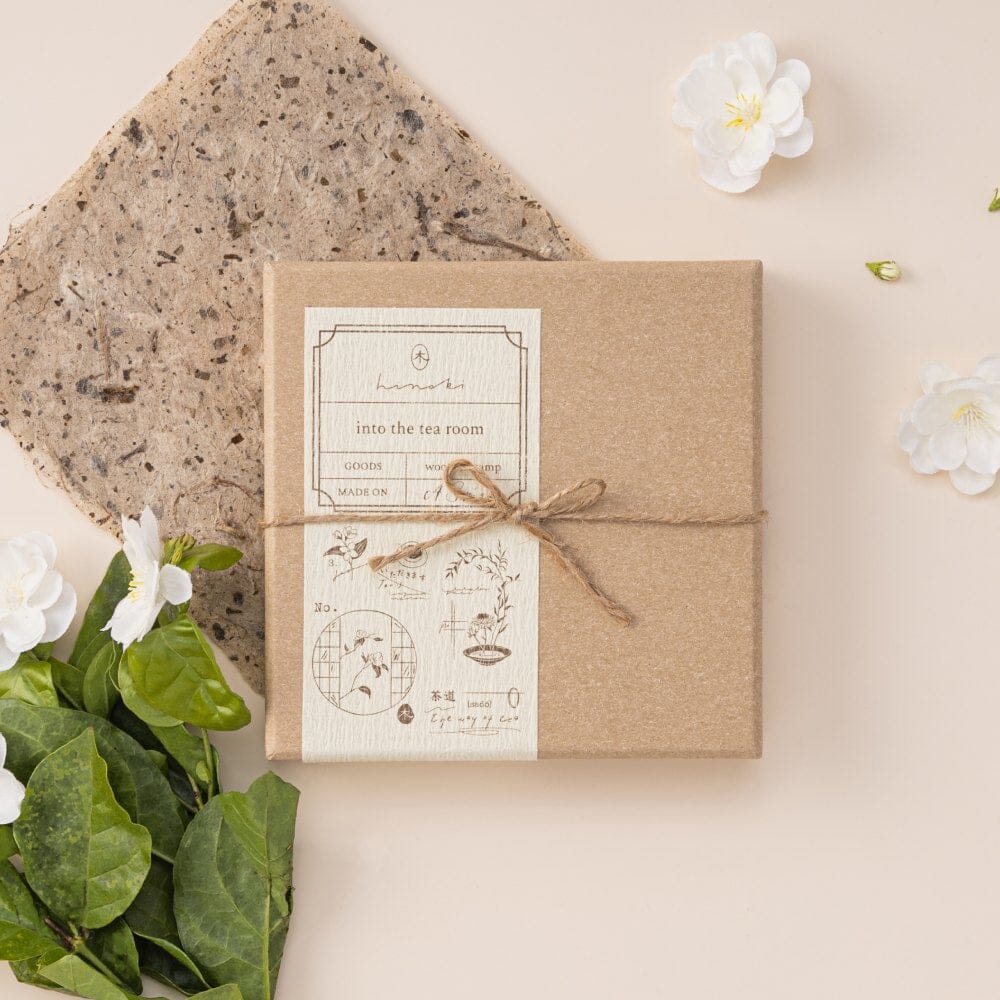 Hinoki - 'Into the Tea Room' Wooden Stamps