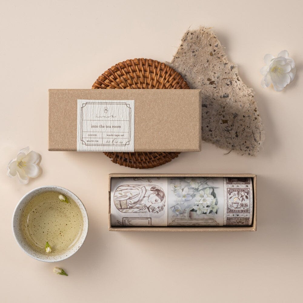 Hinoki - 'Into the Tea Room' PET + Washi Tape Set