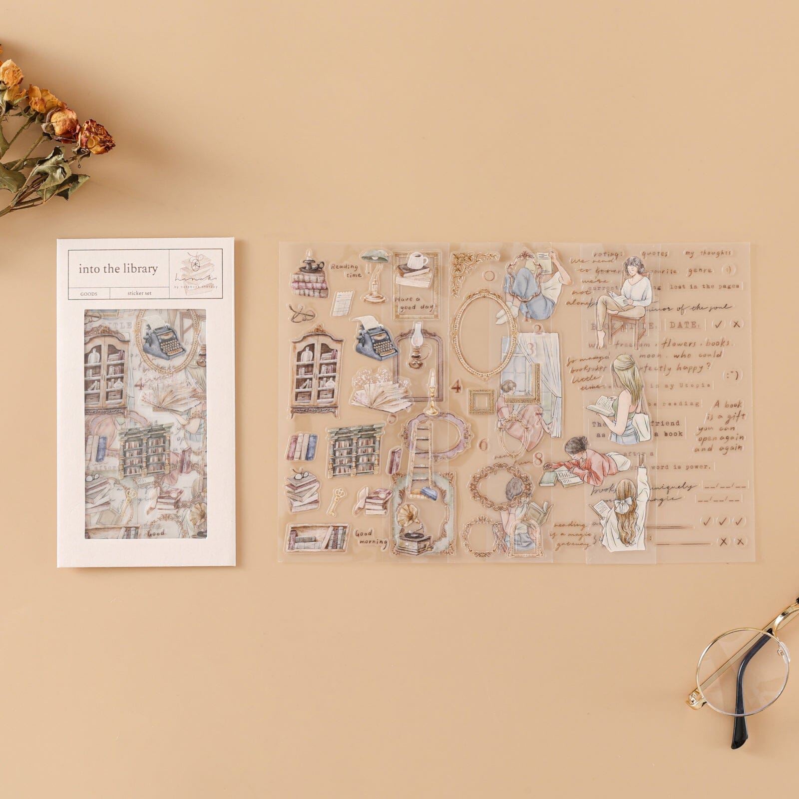 Hinoki - 'Into the Library' Sticker Set