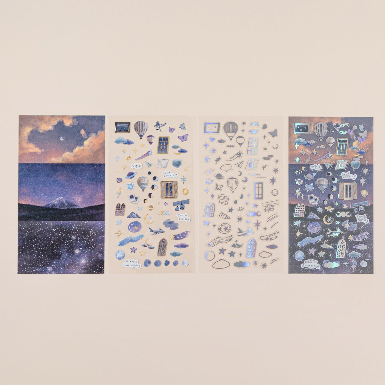 Hinoki - 'Into the Sky' Day and Night Sticker Set