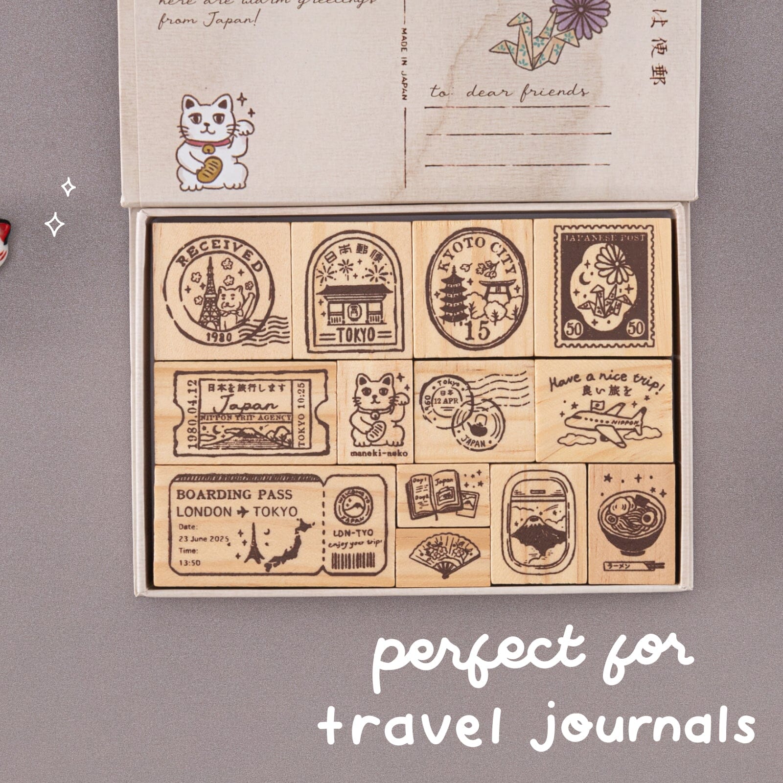 Tsuki 'Journey in Japan' Bullet Journal Stamp Set ☾