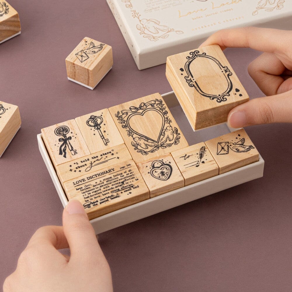 Tsuki 'Love Lock' Bullet Journal Stamp Set ☾