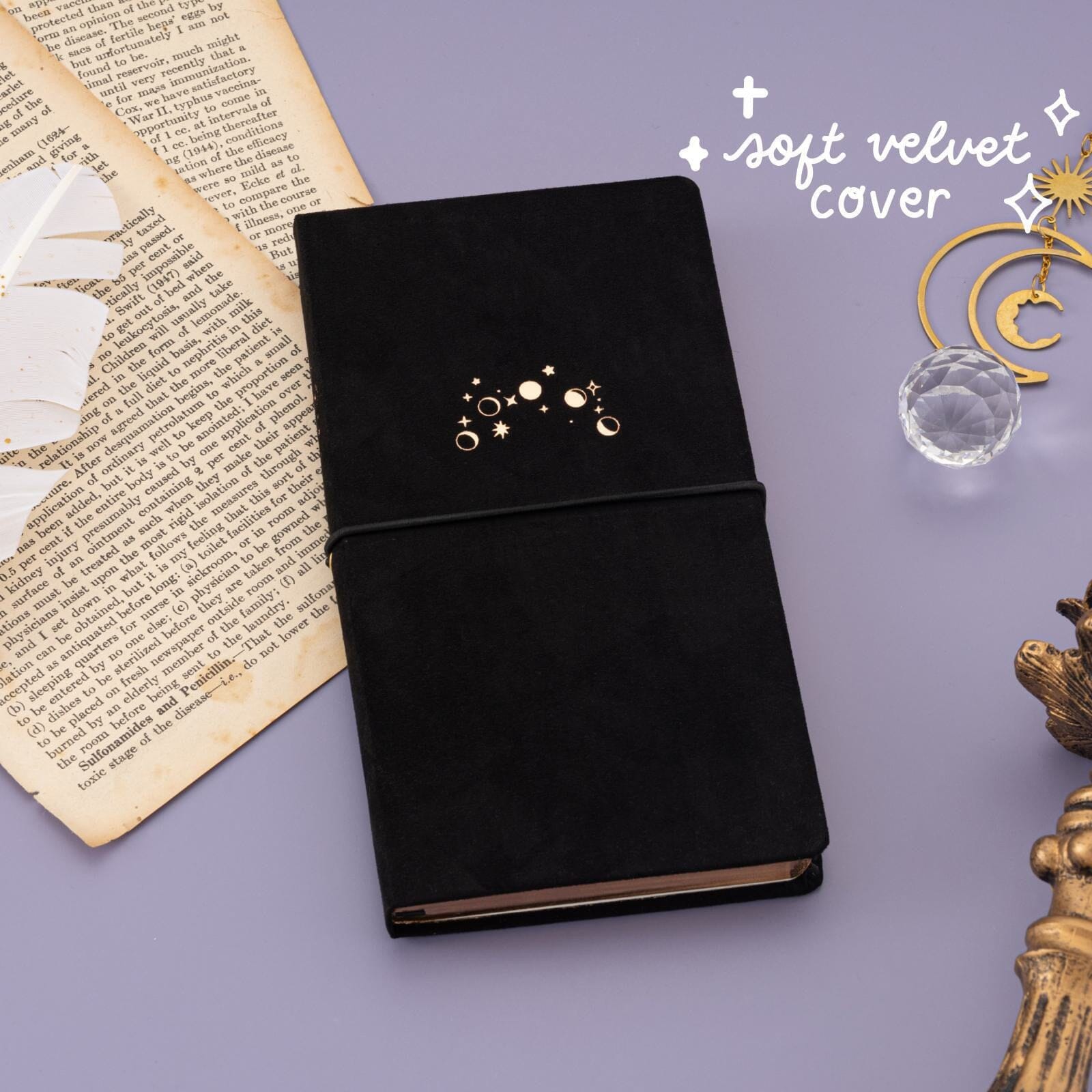 Tsuki 'Moonlit Whisper' Limited Edition Luxury Travel Notebook  ☾