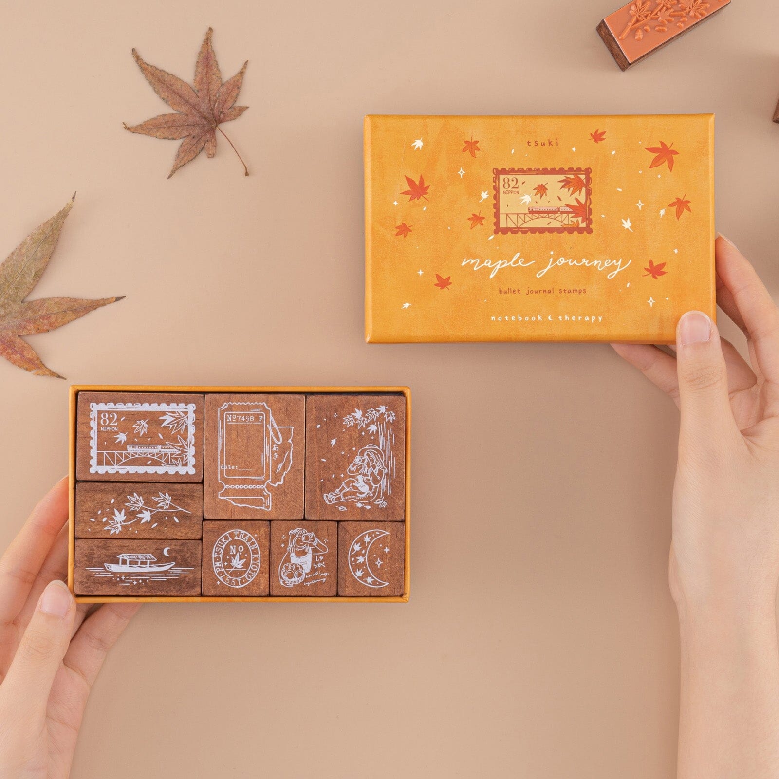 Tsuki 'Maple Journey' Bullet Journal Stamp Set ☾