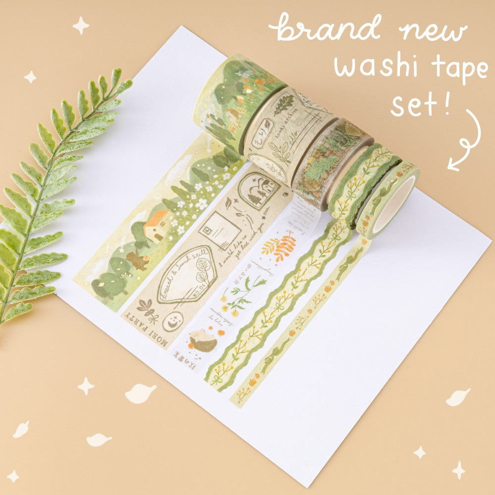 Tsuki 'Mori' Washi Tape Set ☾