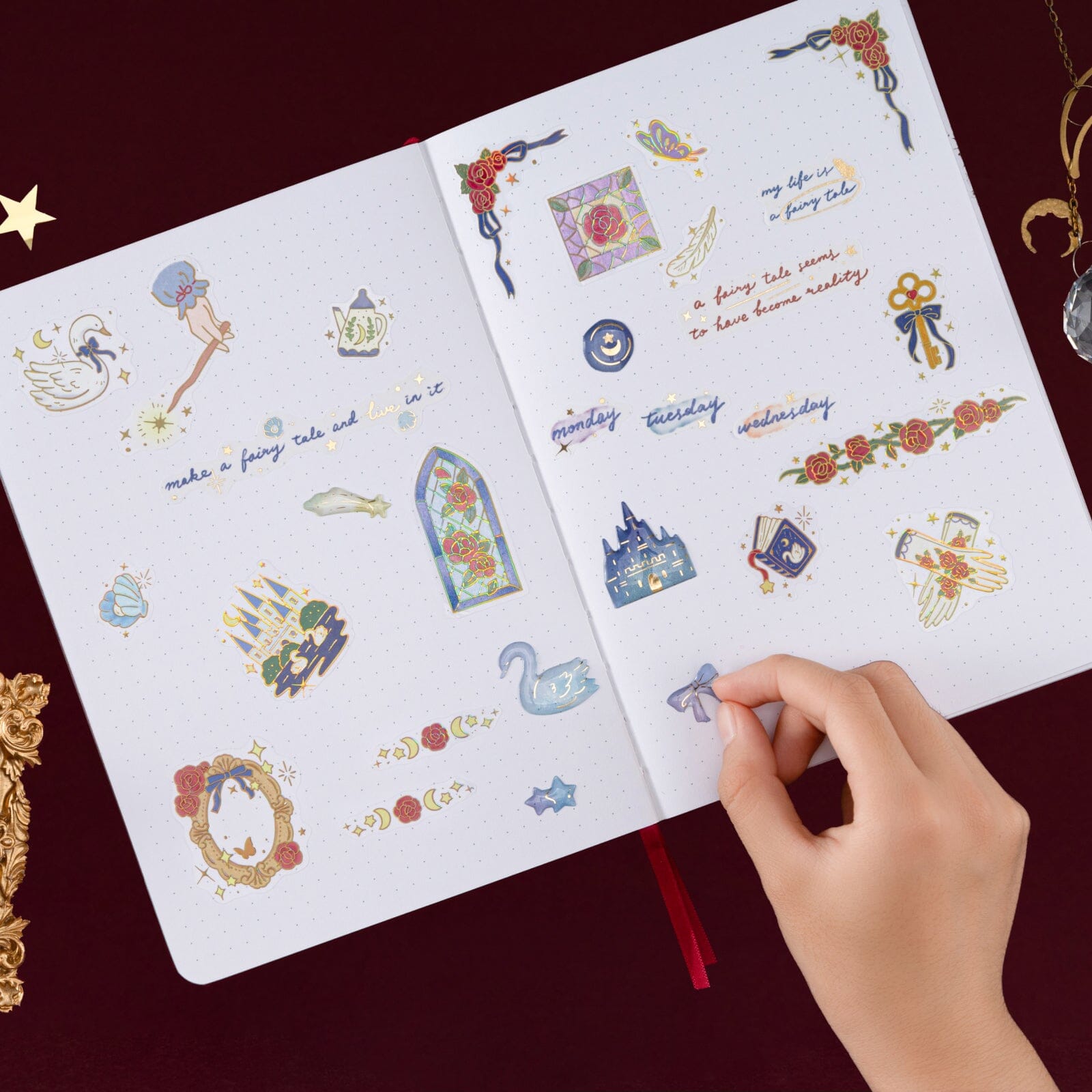 Tsuki 'Once Upon a Time' 3D Sticker Set ☾