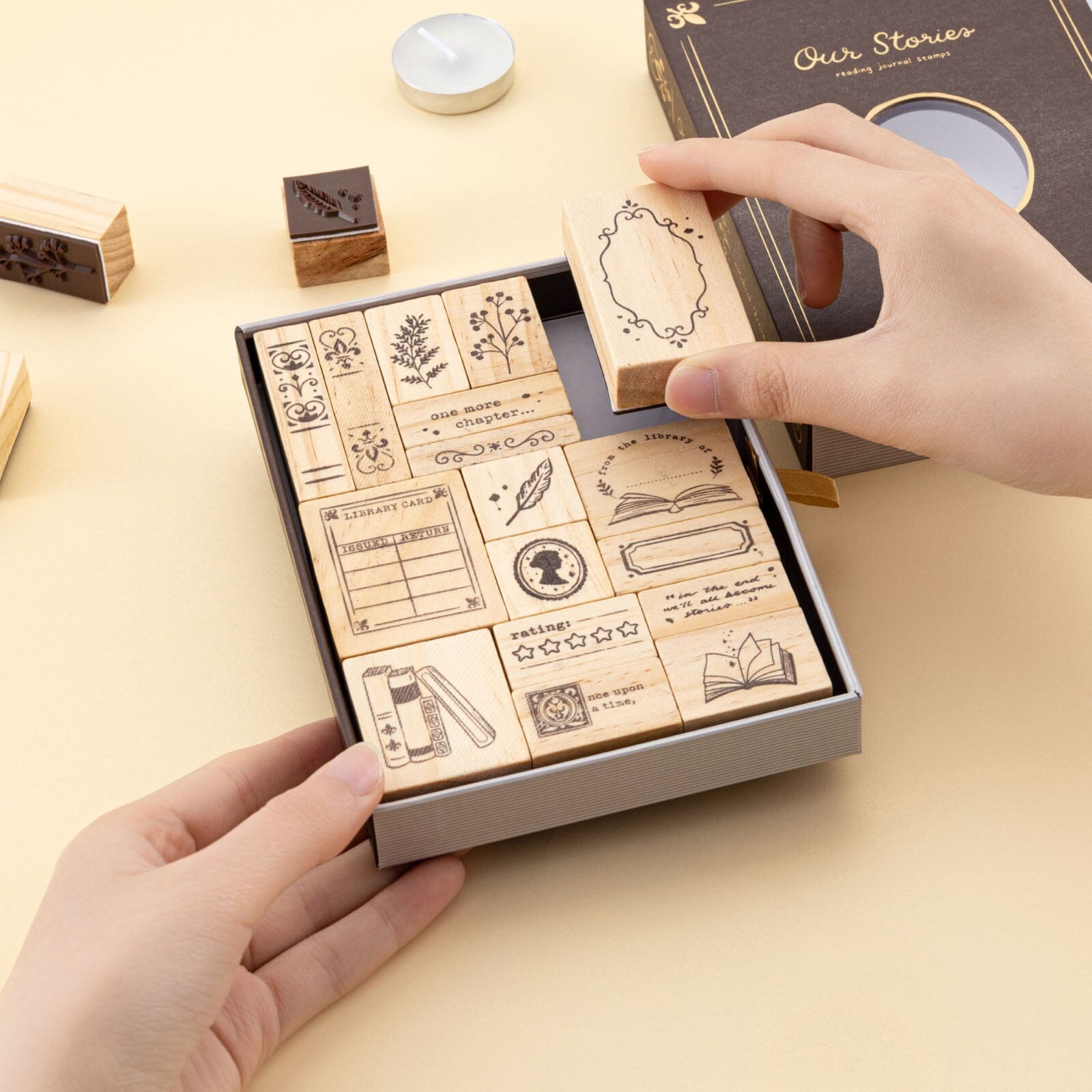 Tsuki 'Our Stories' Reading Journal Stamp Set ☾