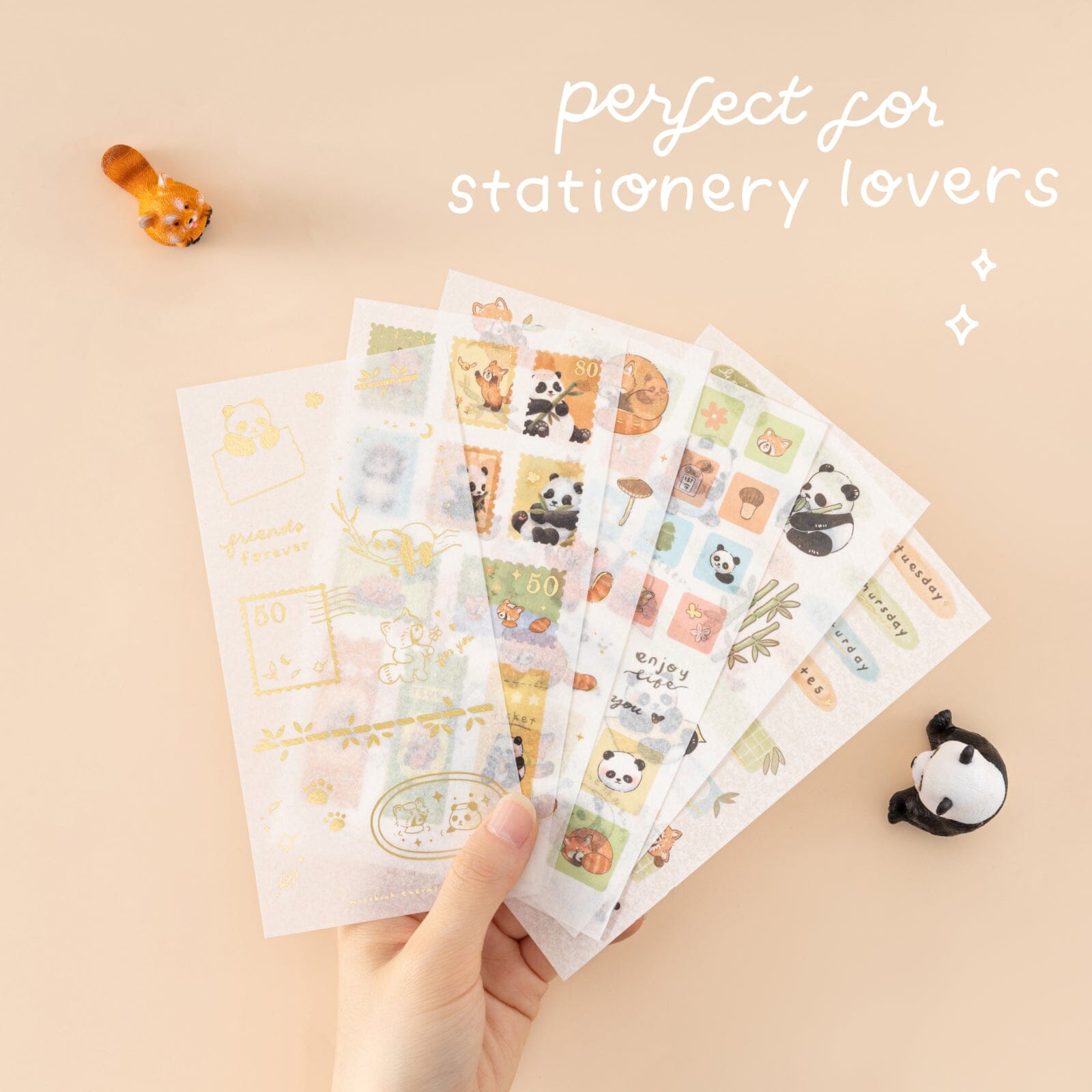 Tsuki 'Panda Friends' Sticker Set ☾