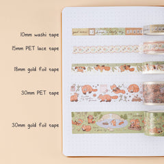 Tsuki 'Red Panda' Washi Tape Set ☾