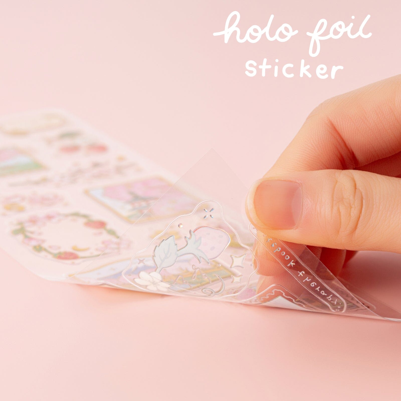 Tsuki 'Sakura Friends' 3D Holographic Sticker Set ☾