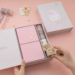 Tsuki 'Sakura Breeze' Travel Notebook Gift Set ☾