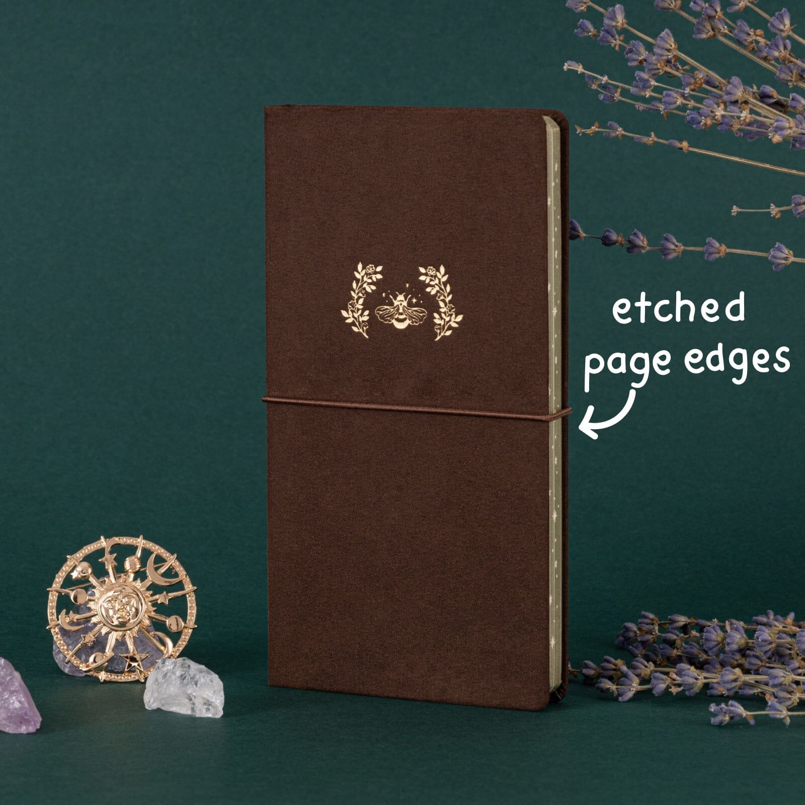 Tsuki 'Honey Bee' Luxury Travel Notebook ☾
