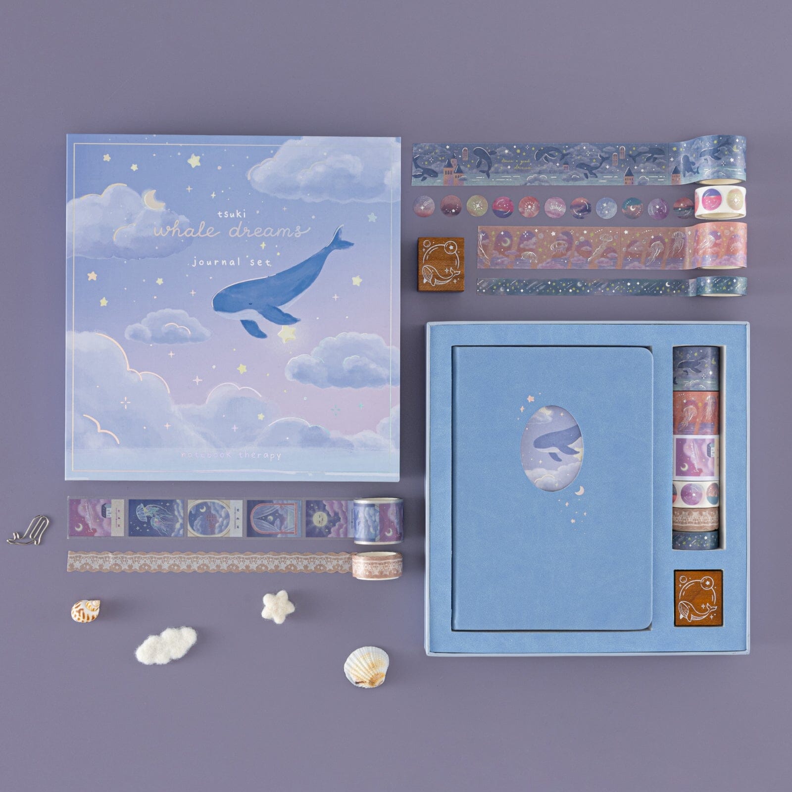 Tsuki 'Whale Dreams' Limited Edition Holographic Bullet Journal Set ☾
