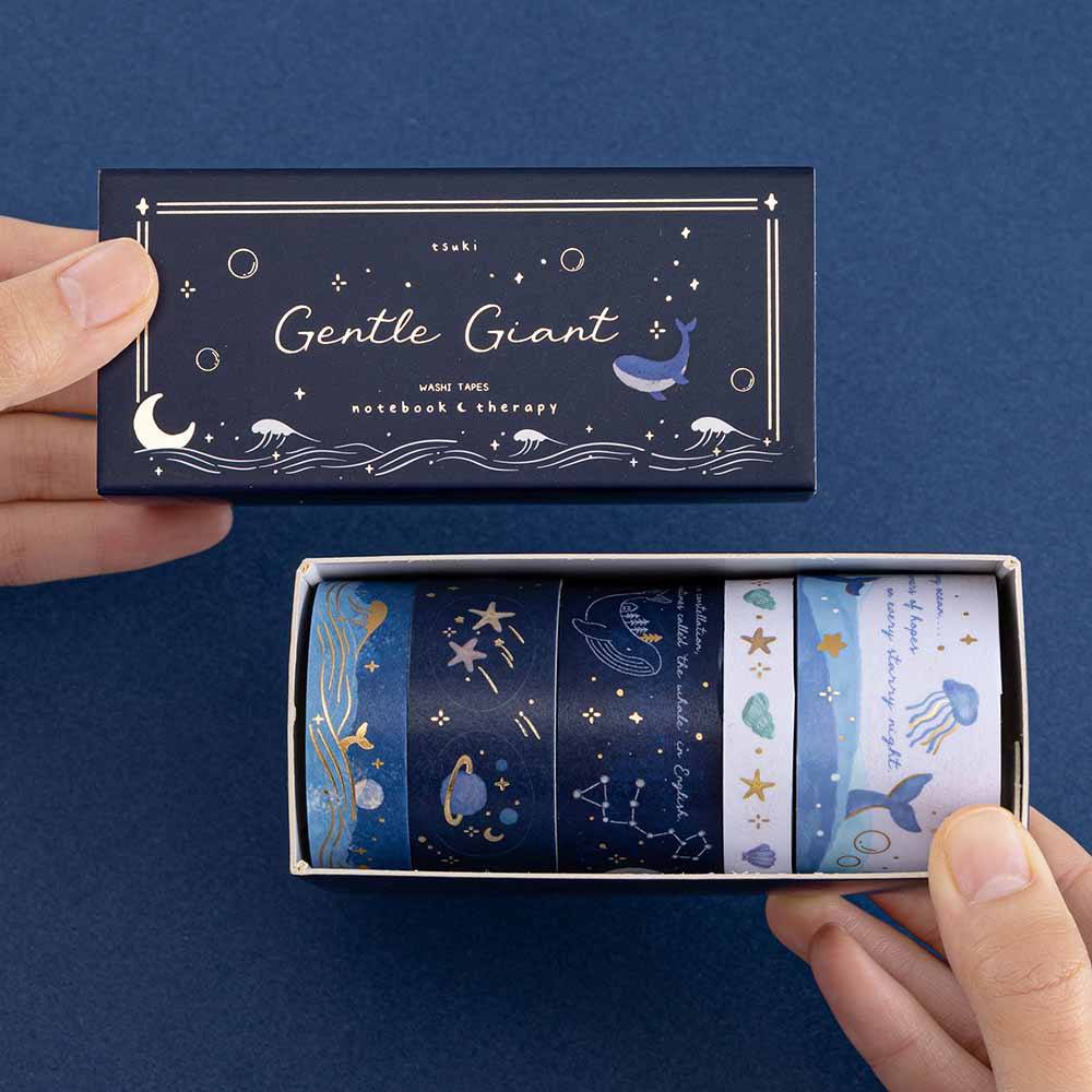 Tsuki 'Gentle Giant' Washi Tape Set ☾