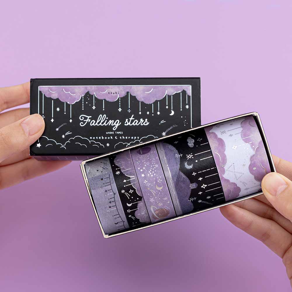 Tsuki 'Falling Stars' Washi Tape Set ☾