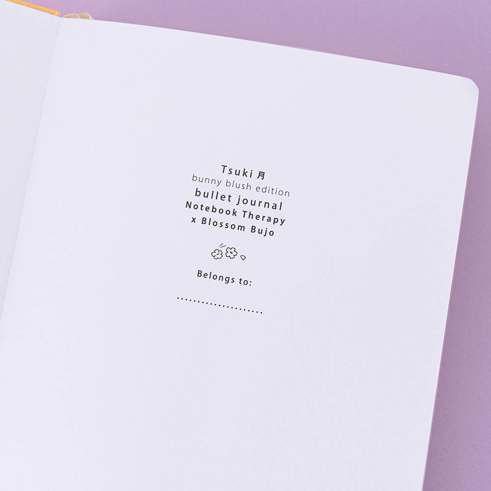 Tsuki 'Bunny Blush' Limited Edition Bullet Journal ☾ x @blossom_bujo