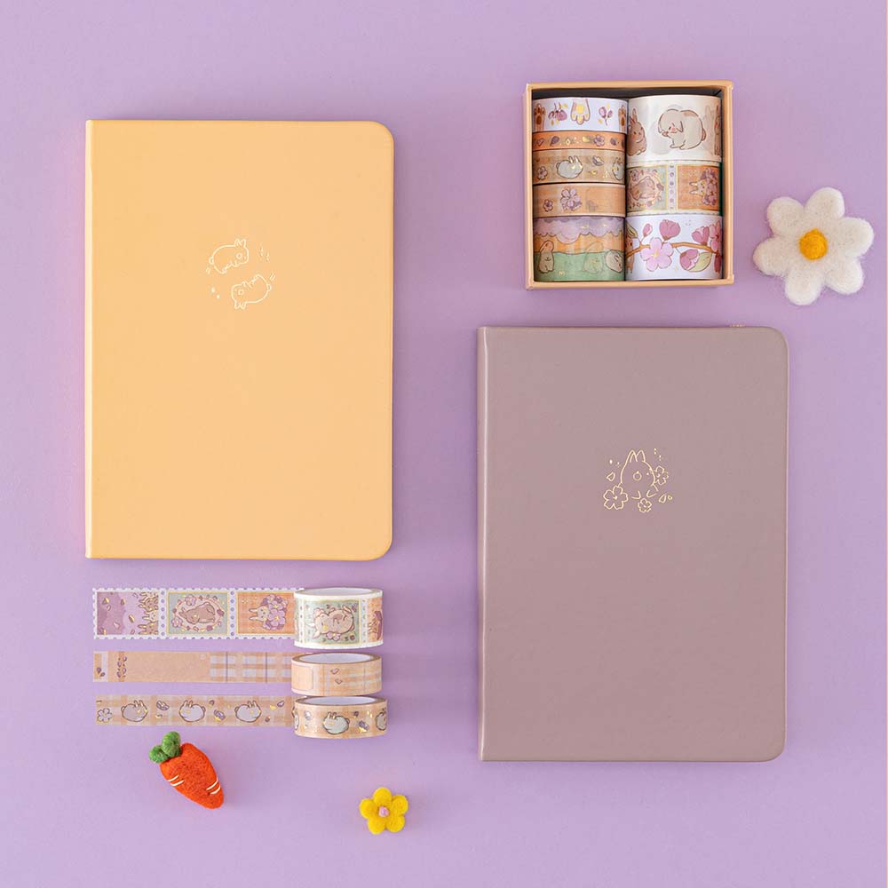 Tsuki 'Bunny Blush' Washi Tape Set ☾ x @blossom_bujo