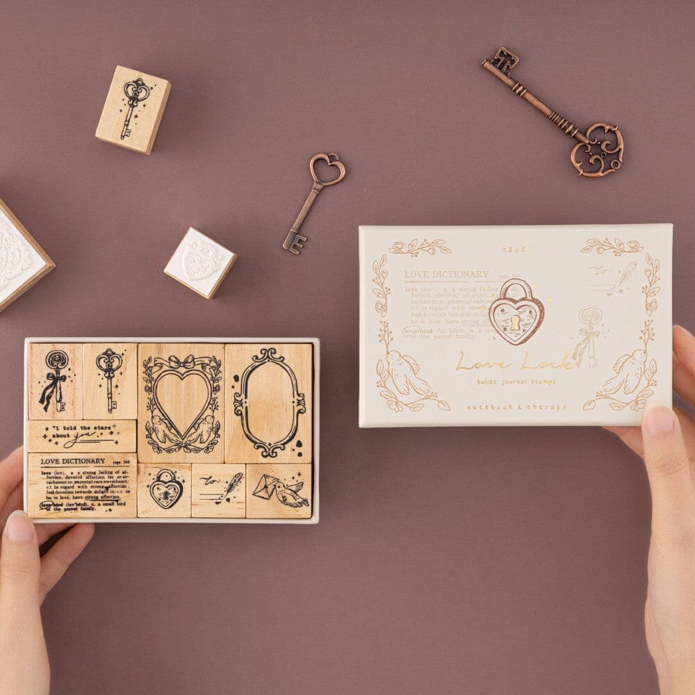 Tsuki 'Love Lock' Bullet Journal Stamp Set ☾