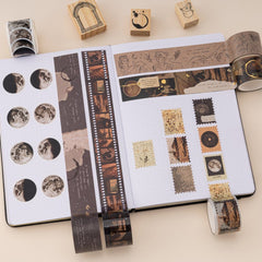 Tsuki 'Dark Academia' Washi Tape Set ☾