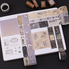 Tsuki 'Moonlit Alchemy' Washi Tape Set ☾