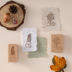 Hinoki - 'Into the Enchantment' Engraved Wooden Stamp Set